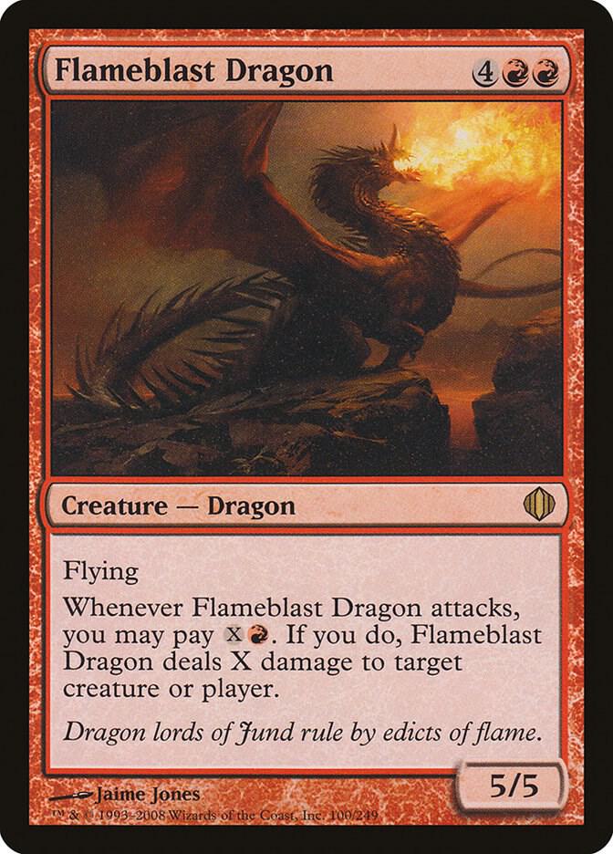 Flameblast Dragon 100 card from Shards of Alara