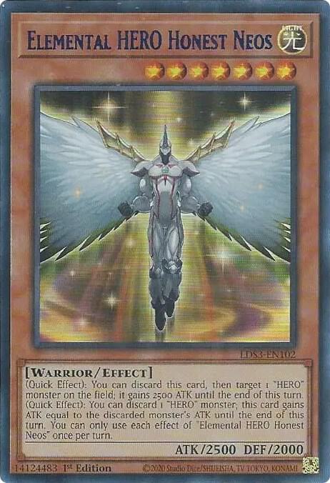 Elemental HERO Honest Neos (Blue) LDS3-EN102 card from Legendary Duelists: Season 3