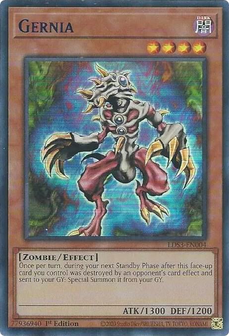 Gernia (Blue) LDS3-EN004 card from Legendary Duelists: Season 3