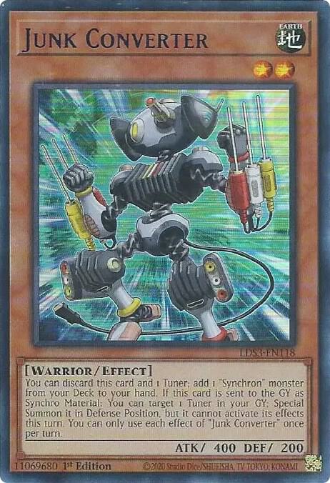 Junk Converter (Blue) LDS3-EN118 card from Legendary Duelists: Season 3