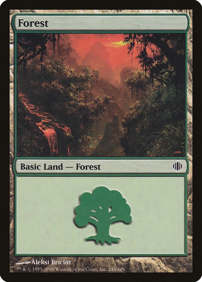 Forest 246 card from Shards of Alara