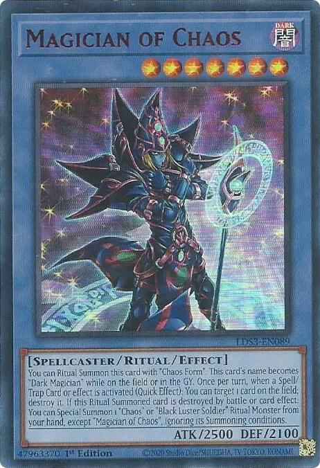 Magician of Chaos (Red) LDS3-EN089 card from Legendary Duelists: Season 3