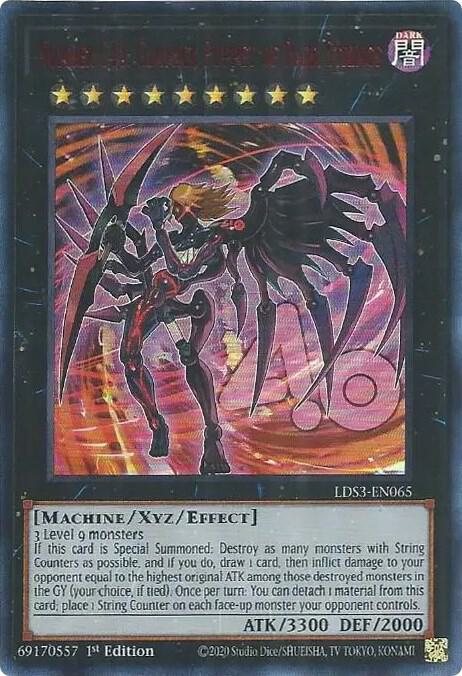 Number C40: Gimmick Puppet of Dark Strings (Red) LDS3-EN065 card from Legendary Duelists: Season 3