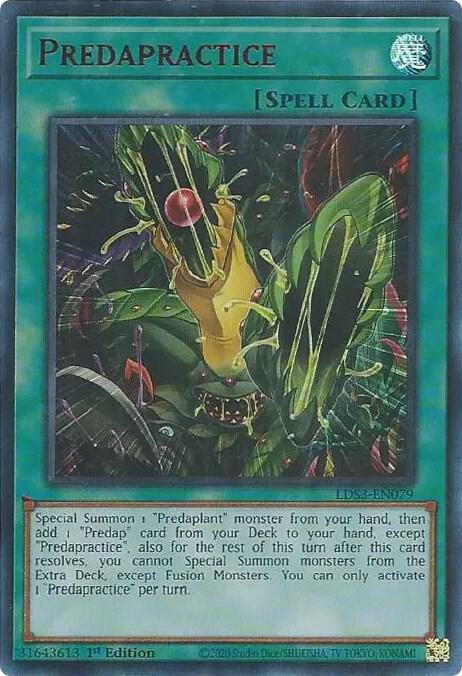 Predapractice (Red) LDS3-EN079 card from Legendary Duelists: Season 3