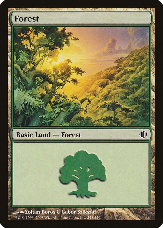 Forest 248 card from Shards of Alara