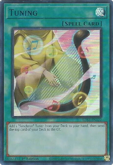 Tuning (Blue) LDS3-EN122 card from Legendary Duelists: Season 3