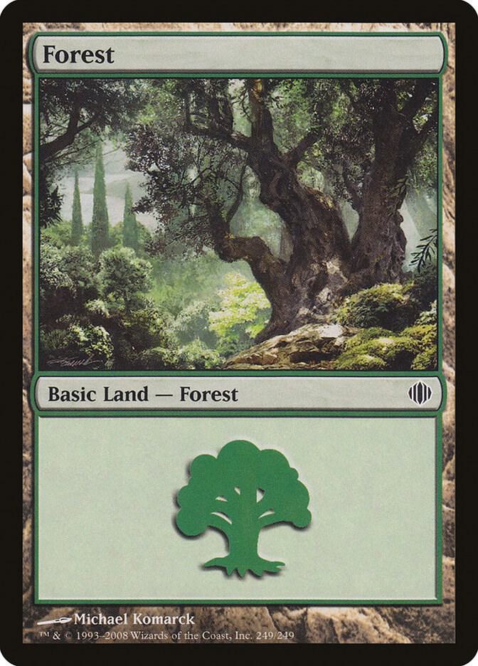 Forest 249 card from Shards of Alara