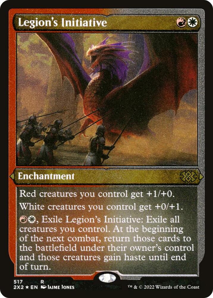 Legion's Initiative (Foil Etched) 517 card from Double Masters 2022