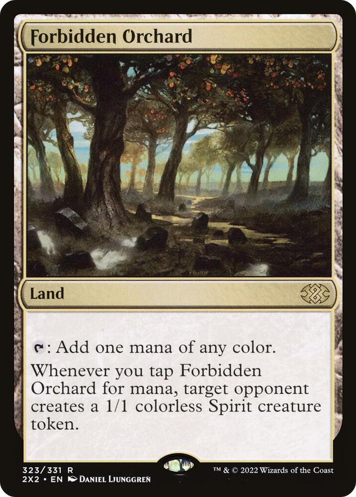 Forbidden Orchard 323 card from Double Masters 2022