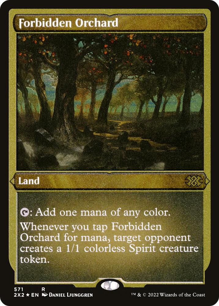 Forbidden Orchard (Foil Etched) 571 card from Double Masters 2022