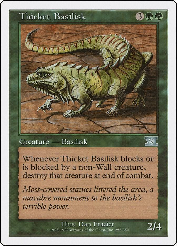 Thicket Basilisk 256 card from Classic Sixth Edition