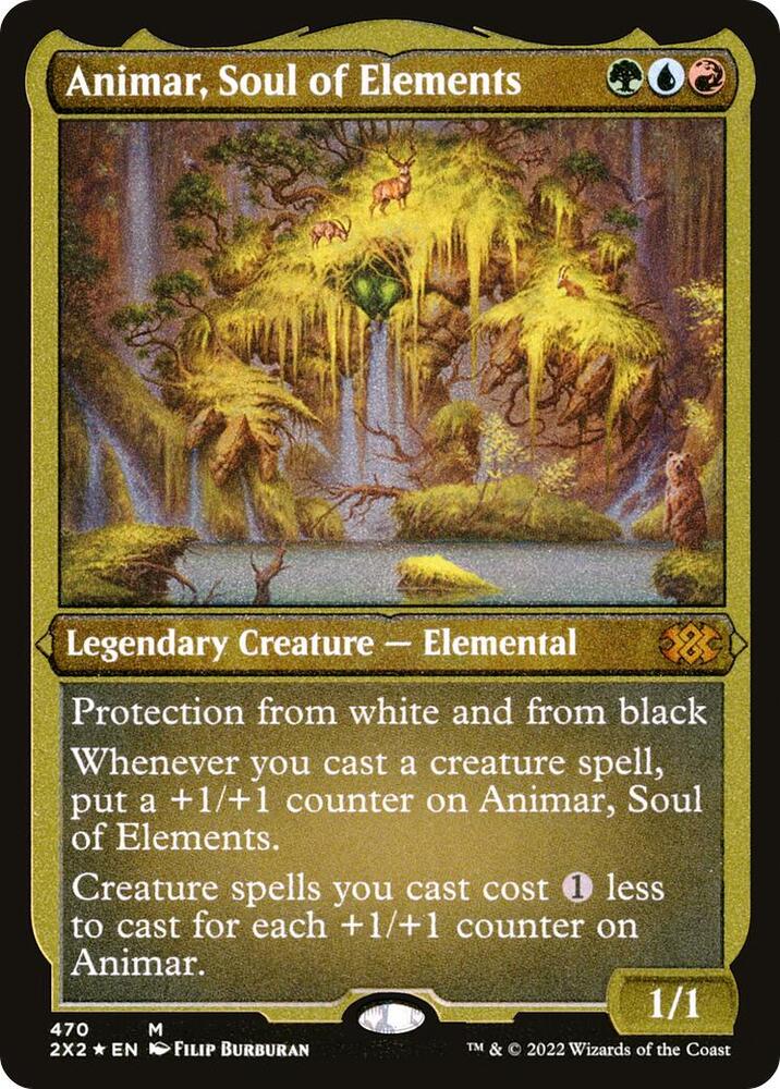 Animar, Soul of Elements (Foil Etched) 470 card from Double Masters 2022