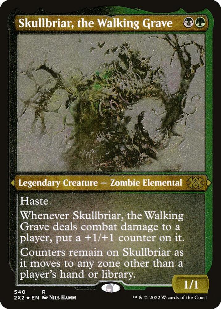 Skullbriar, the Walking Grave (Foil Etched) 540 card from Double Masters 2022