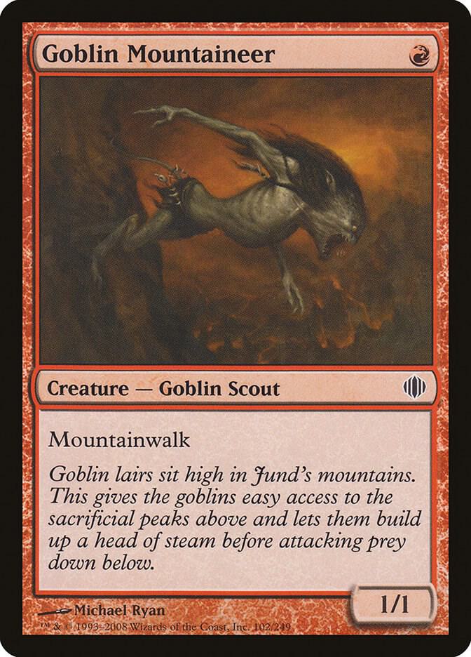 Goblin Mountaineer 102 card from Shards of Alara