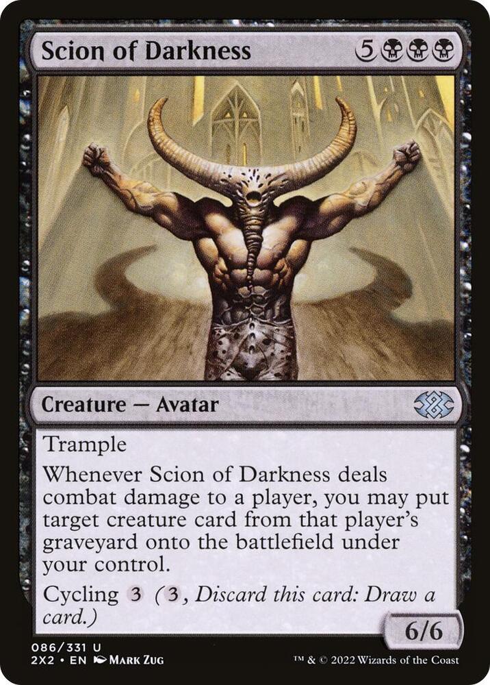 Scion of Darkness 86 card from Double Masters 2022