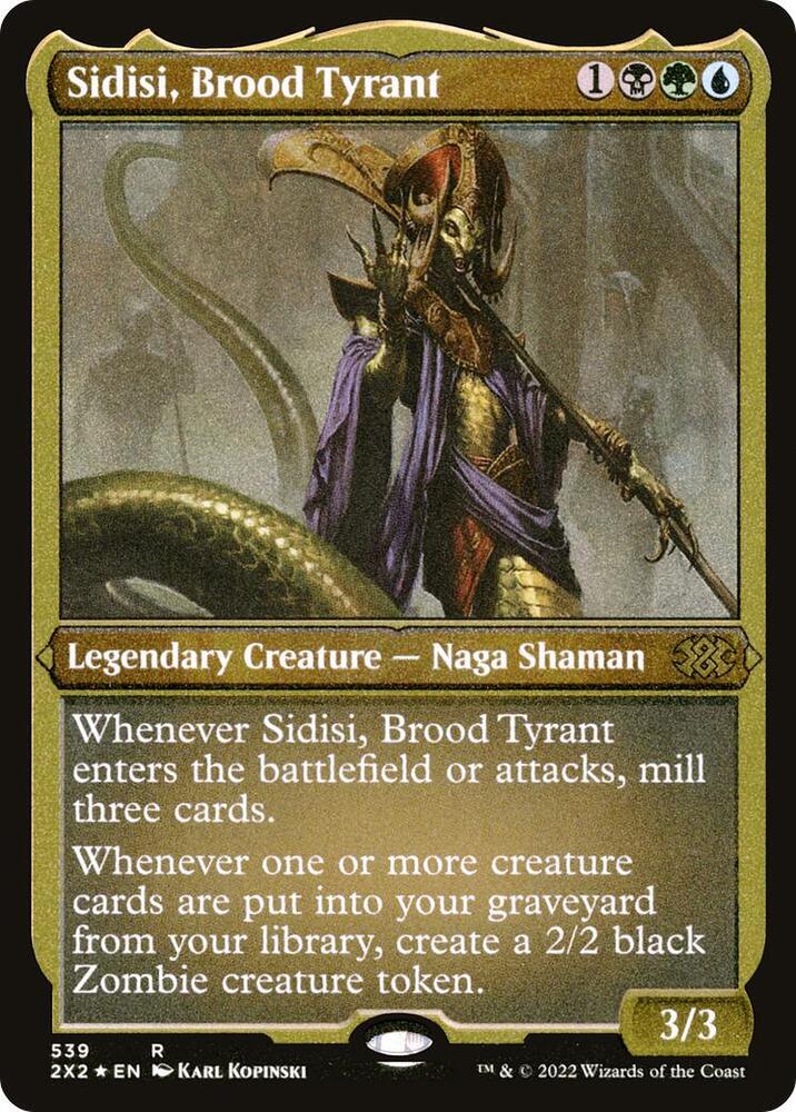Sidisi, Brood Tyrant (Foil Etched) 539 card from Double Masters 2022