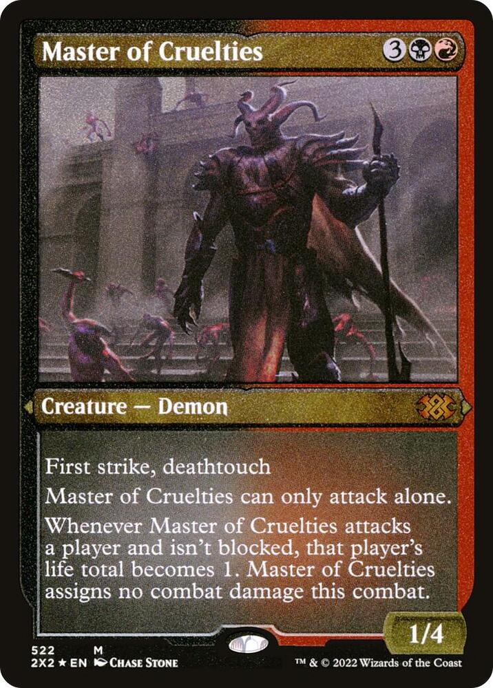 Master of Cruelties (Foil Etched) 522 card from Double Masters 2022