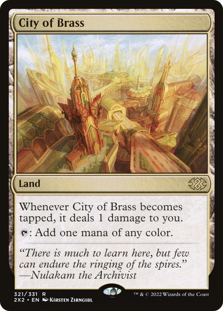 City of Brass 321 card from Double Masters 2022