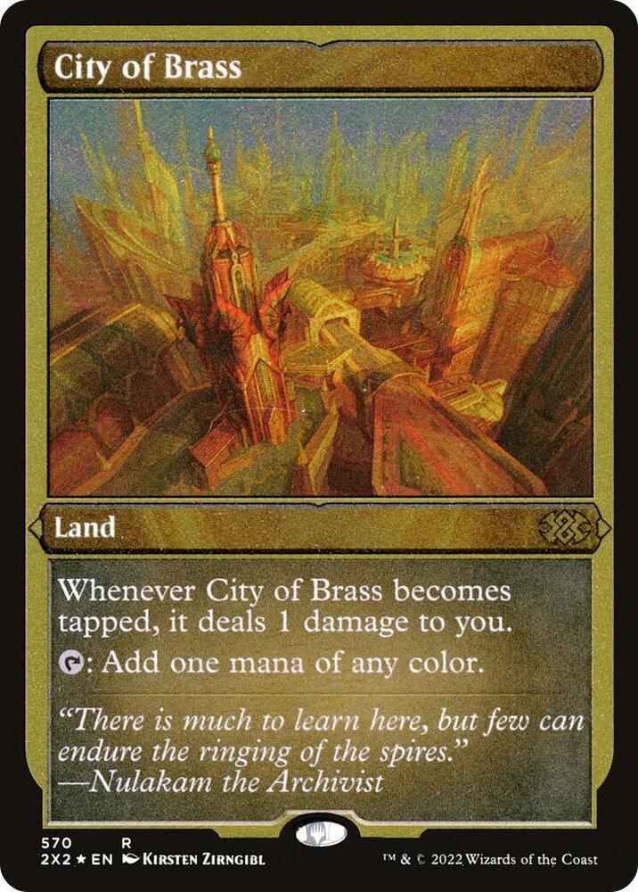 City of Brass (Foil Etched) 570 card from Double Masters 2022