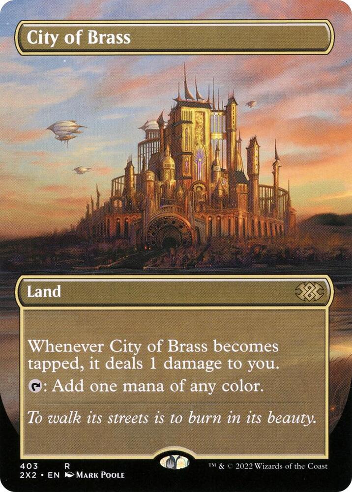City of Brass (Borderless) 403 card from Double Masters 2022