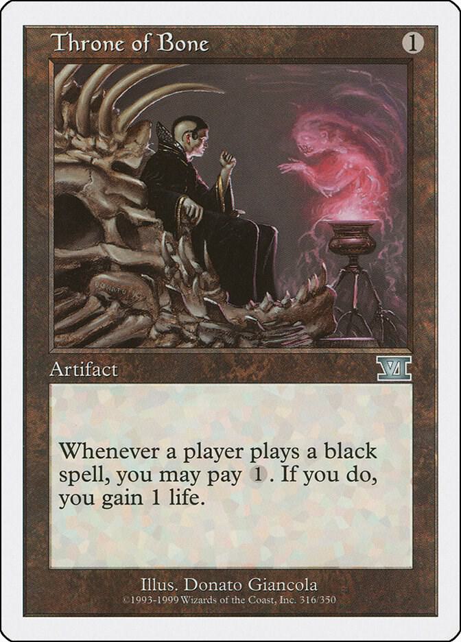 Throne of Bone 316 card from Classic Sixth Edition