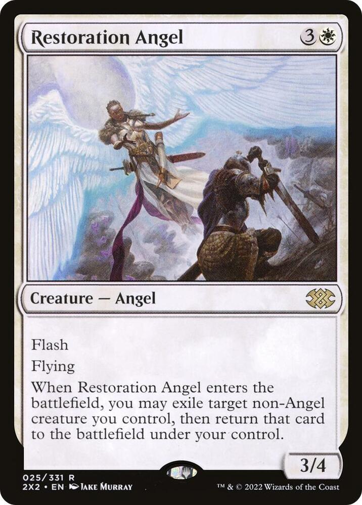 Restoration Angel 25 card from Double Masters 2022