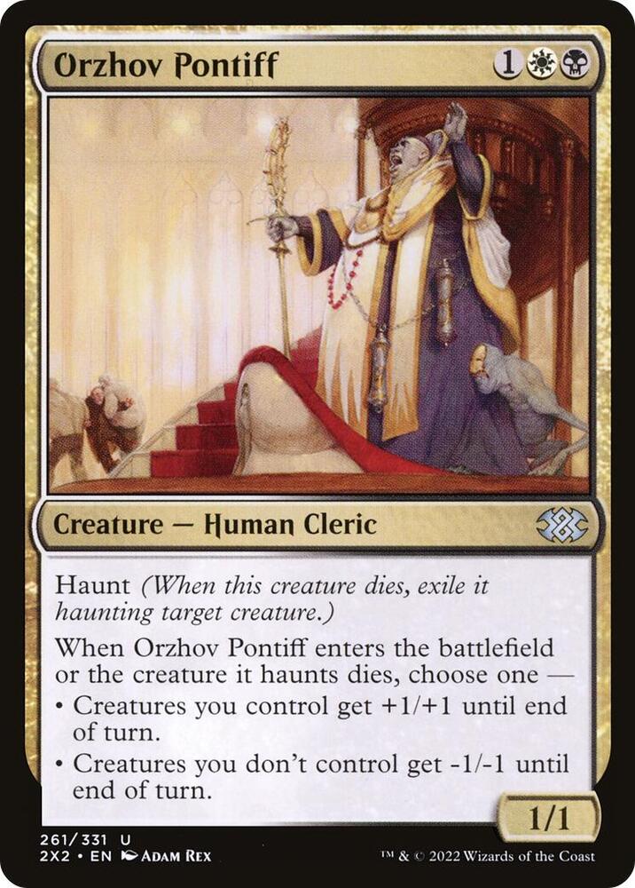 Orzhov Pontiff 261 card from Double Masters 2022