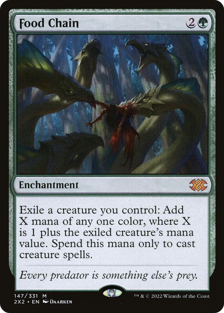 Food Chain 147 card from Double Masters 2022