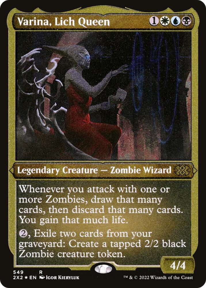 Varina, Lich Queen (Foil Etched) 549 card from Double Masters 2022
