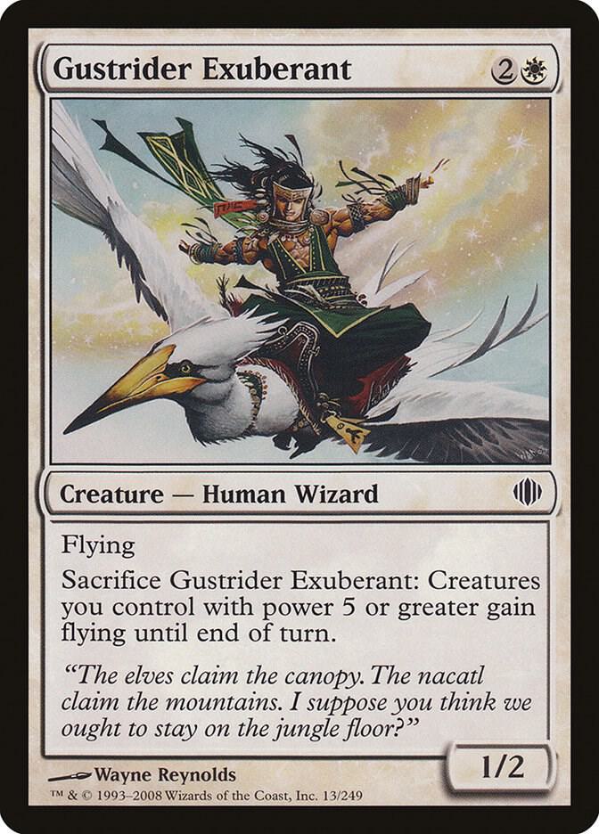 Gustrider Exuberant 13 card from Shards of Alara