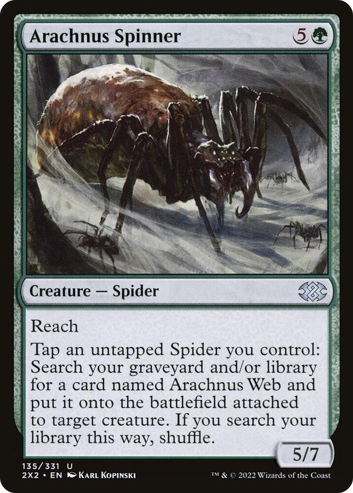 Arachnus Spinner 135 card from Double Masters 2022