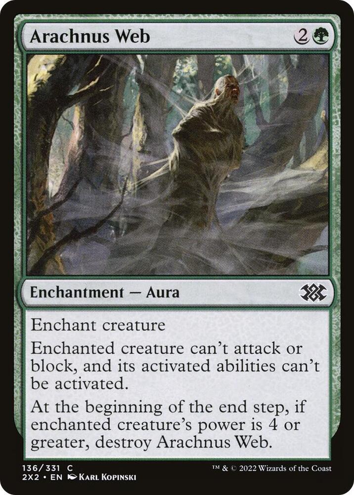 Arachnus Web 136 card from Double Masters 2022