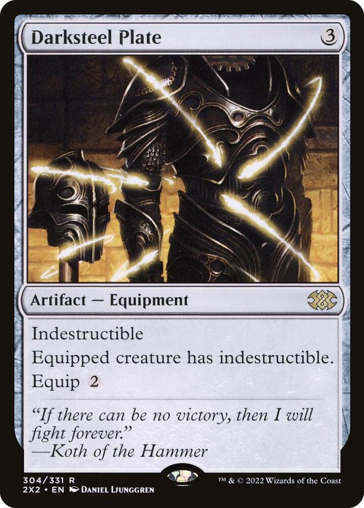 Darksteel Plate 304 card from Double Masters 2022