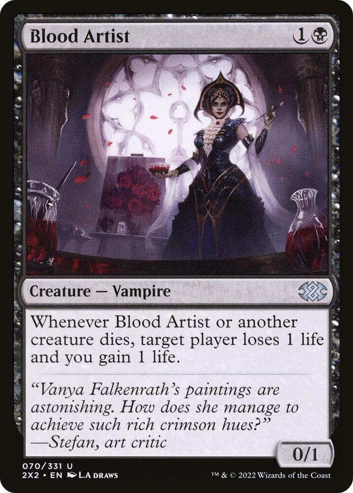 Blood Artist 70 card from Double Masters 2022
