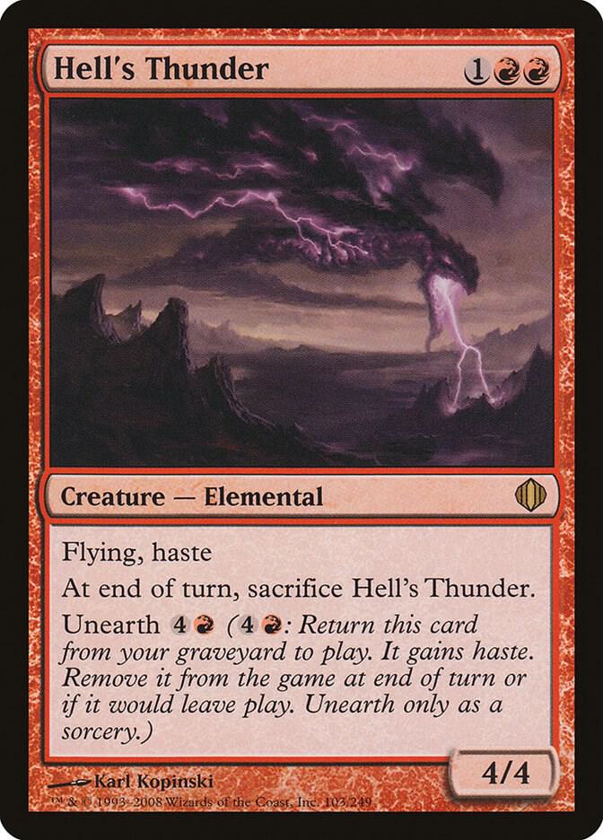 Hell's Thunder 103 card from Shards of Alara