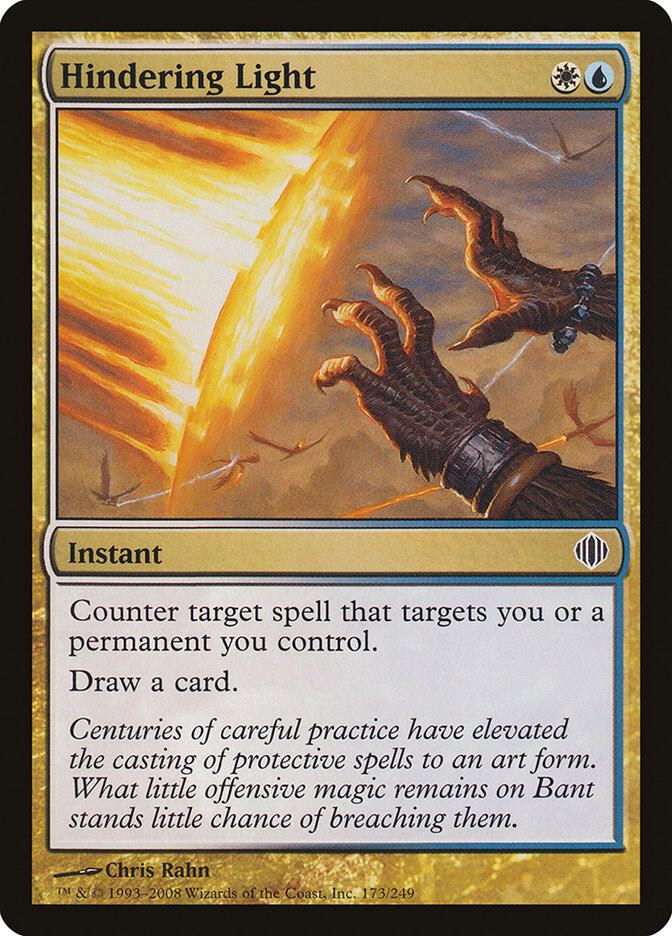 Hindering Light 173 card from Shards of Alara