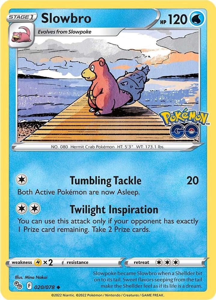 Slowbro 020/078 card from Pokemon GO