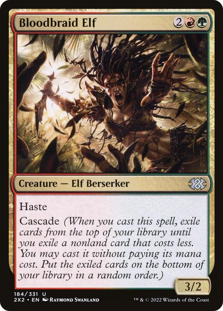 Bloodbraid Elf 184 card from Double Masters 2022