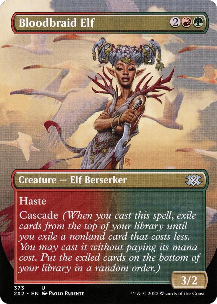 Bloodbraid Elf (Borderless) 373 card from Double Masters 2022