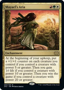 Mayael's Aria 253 card from Double Masters 2022