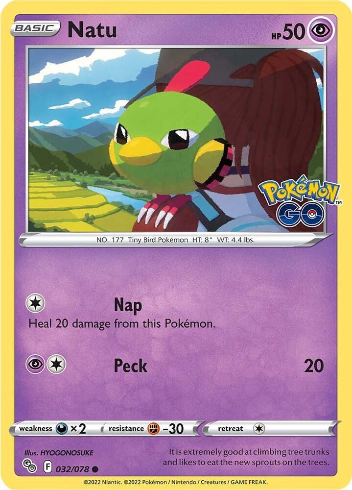 Natu 032/078 card from Pokemon GO