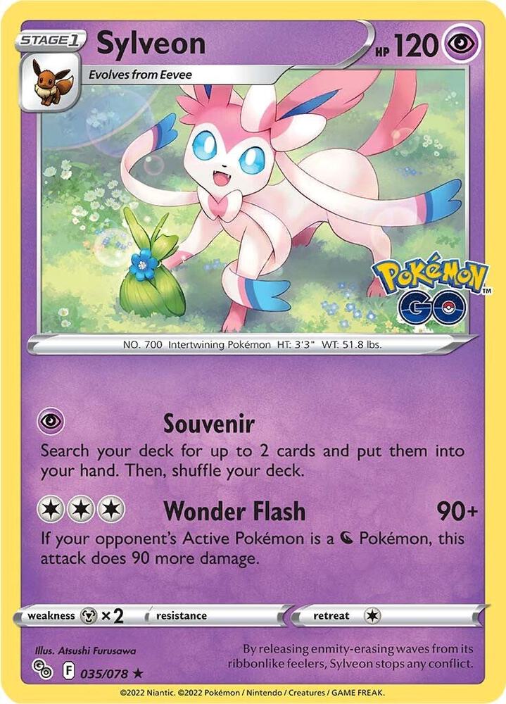 Sylveon 035/078 card from Pokemon GO
