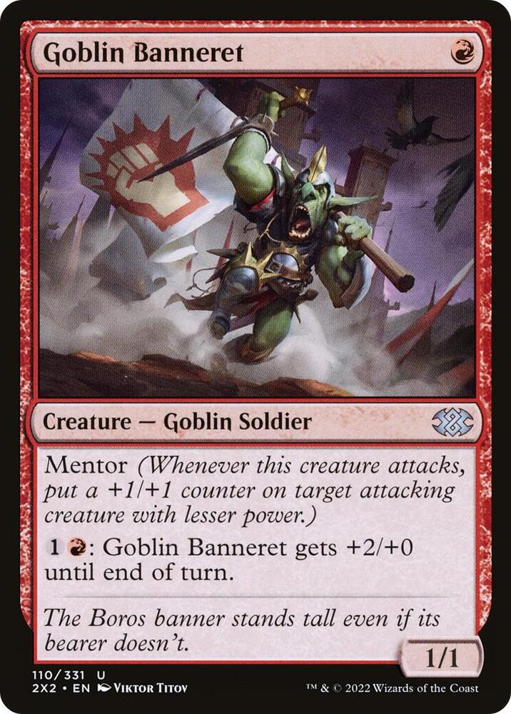 Goblin Banneret 110 card from Double Masters 2022