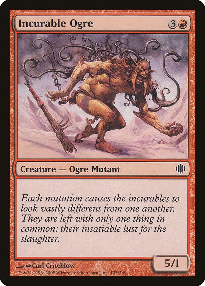 Incurable Ogre 105 card from Shards of Alara