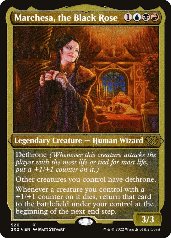Marchesa, the Black Rose (Foil Etched) 520 card from Double Masters 2022