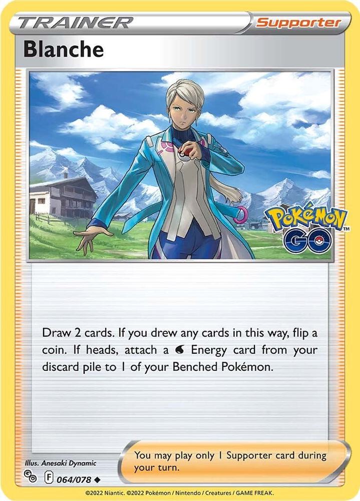 Blanche 064/078 card from Pokemon GO