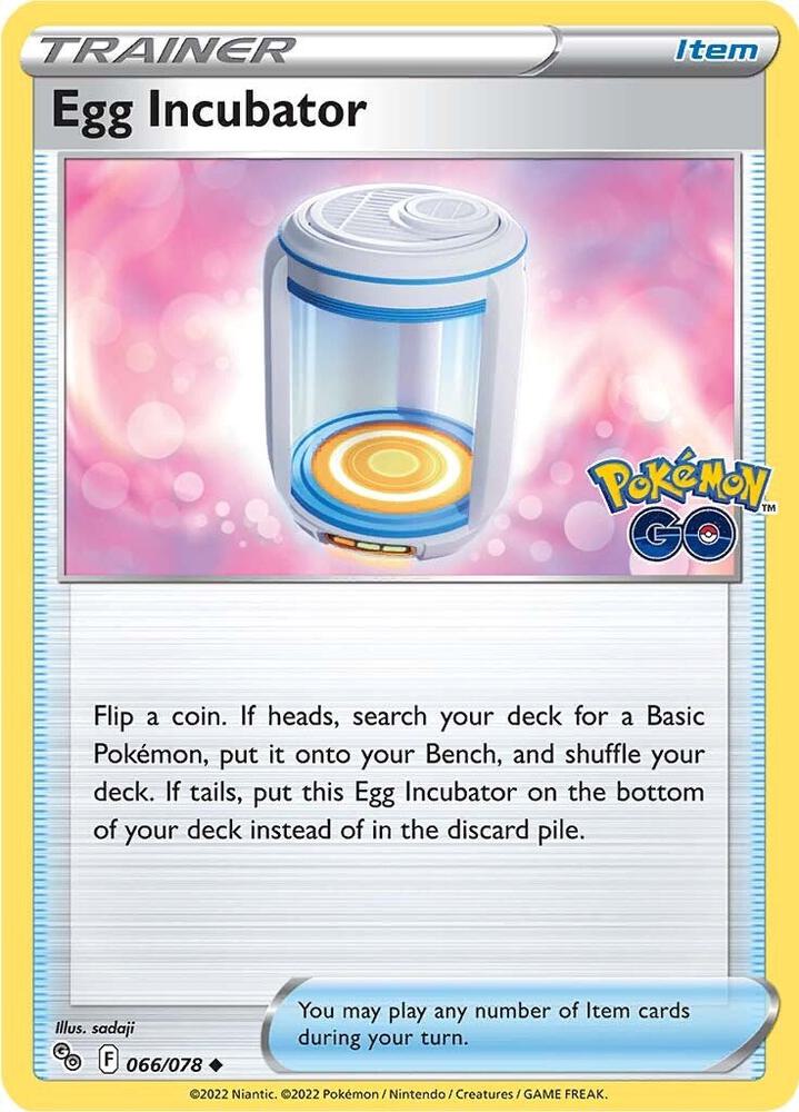 Egg Incubator 066/078 card from Pokemon GO