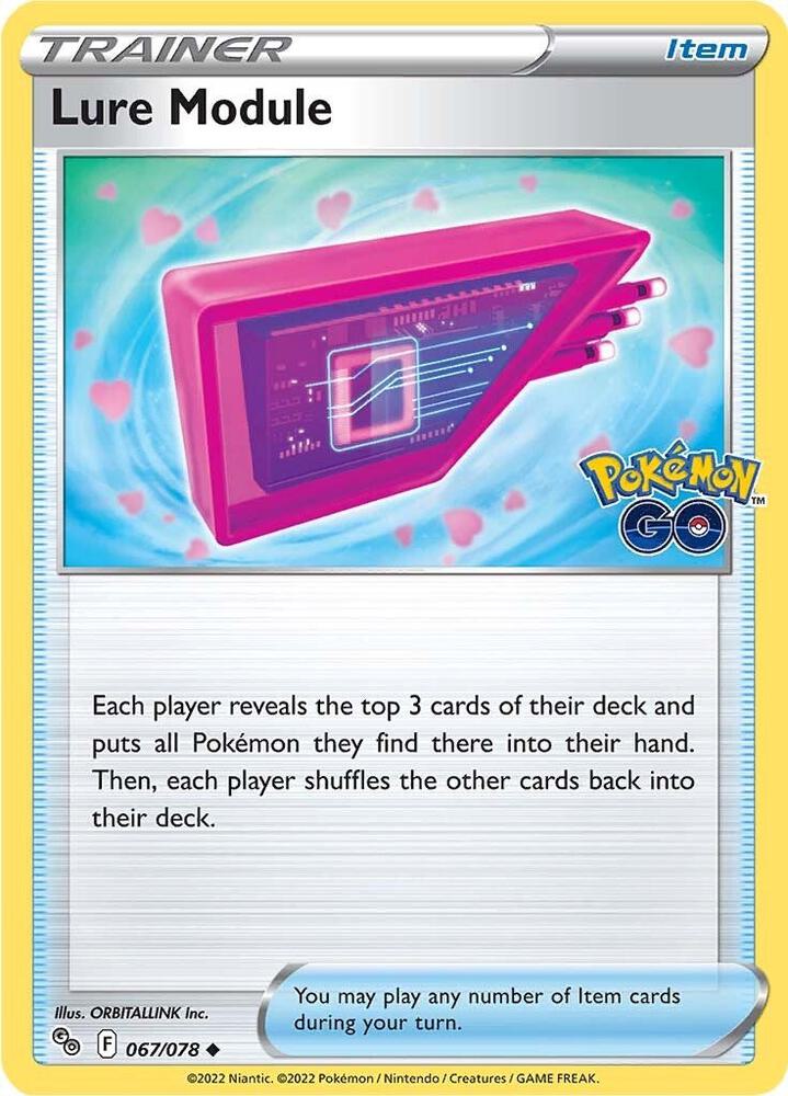 Lure Module 067/078 card from Pokemon GO