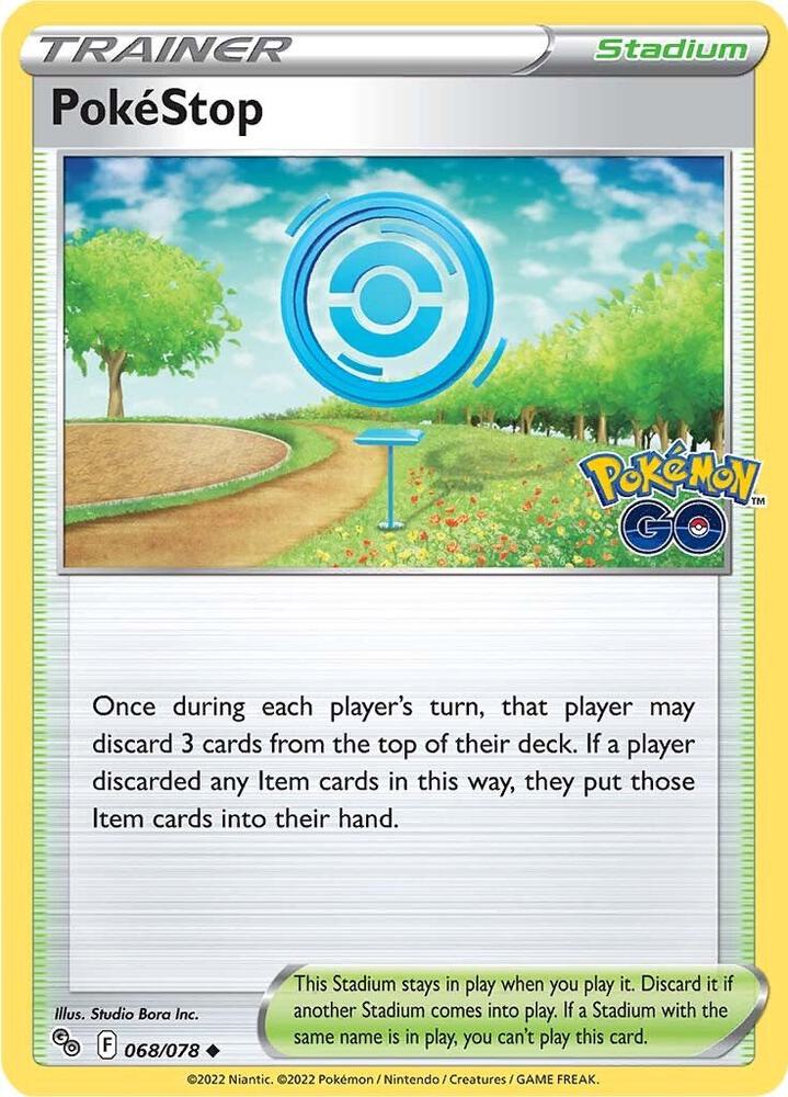 PokeStop 068/078 card from Pokemon GO