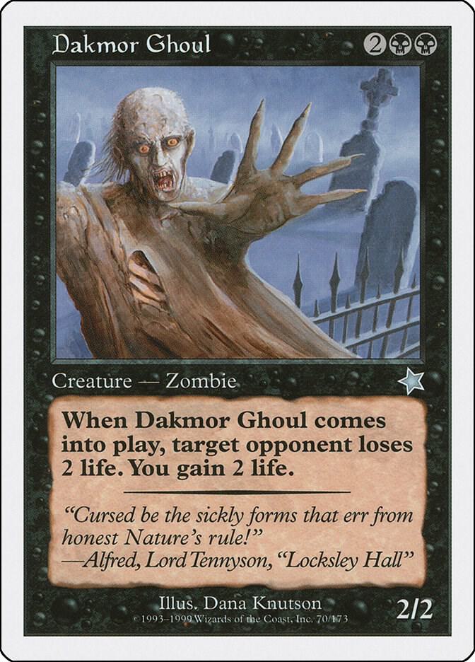Dakmor Ghoul 70 card from Starter 1999